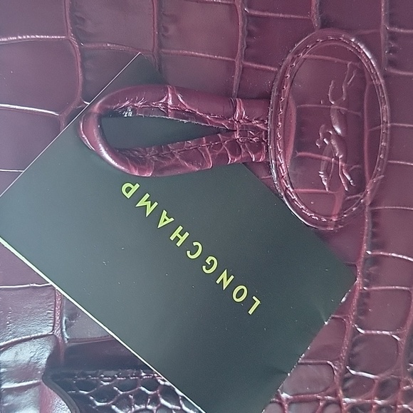 Longchamp Roseau Croc Embossed Tote - Picture 3 of 13